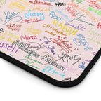 Character Autographs on Pink Stateroom Desk Mat