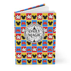 Checkerboard Mickey Hands Daily Magic Matte Hardcover Journal