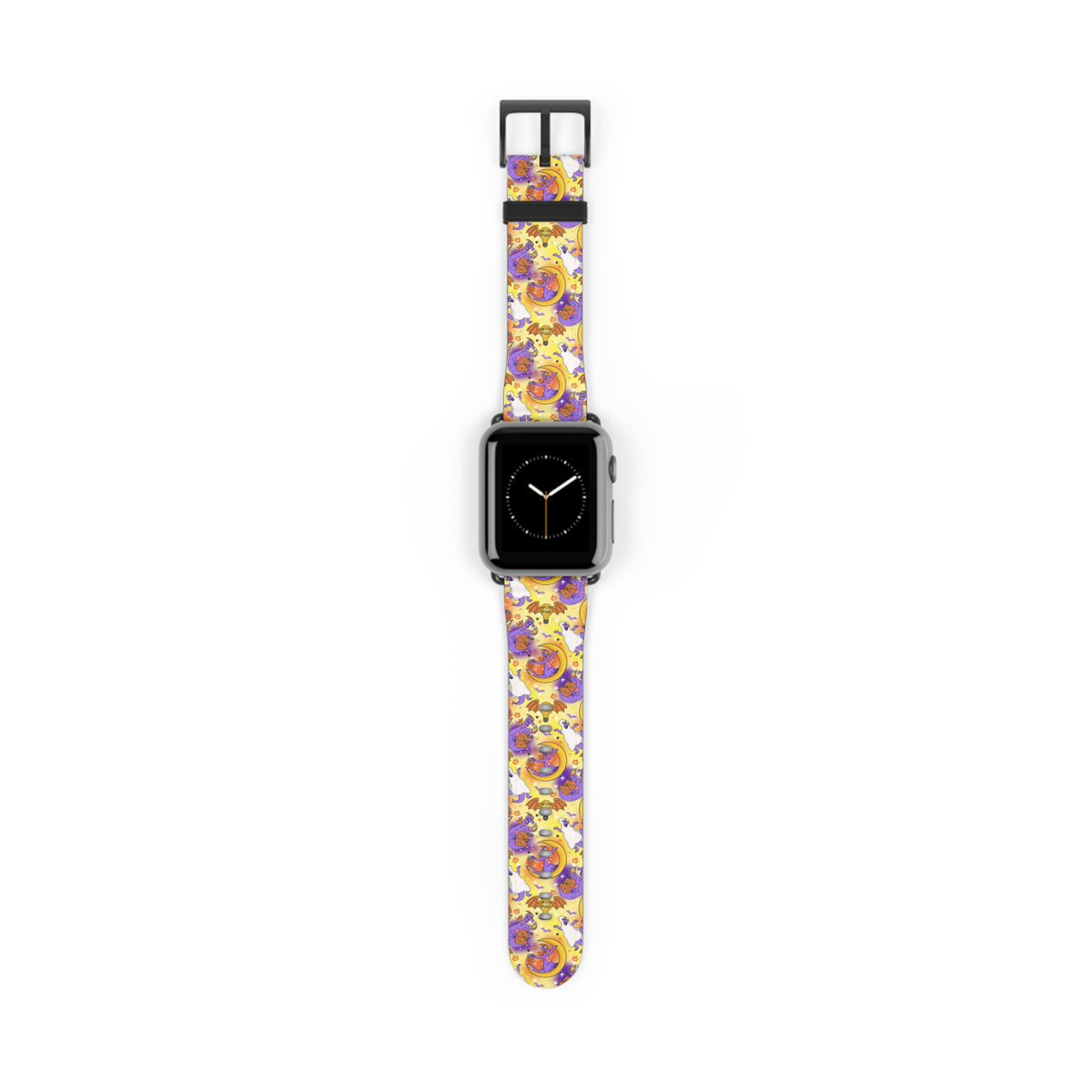 Figment on the Moon Yellow Whimsical Watch Band - Apple
