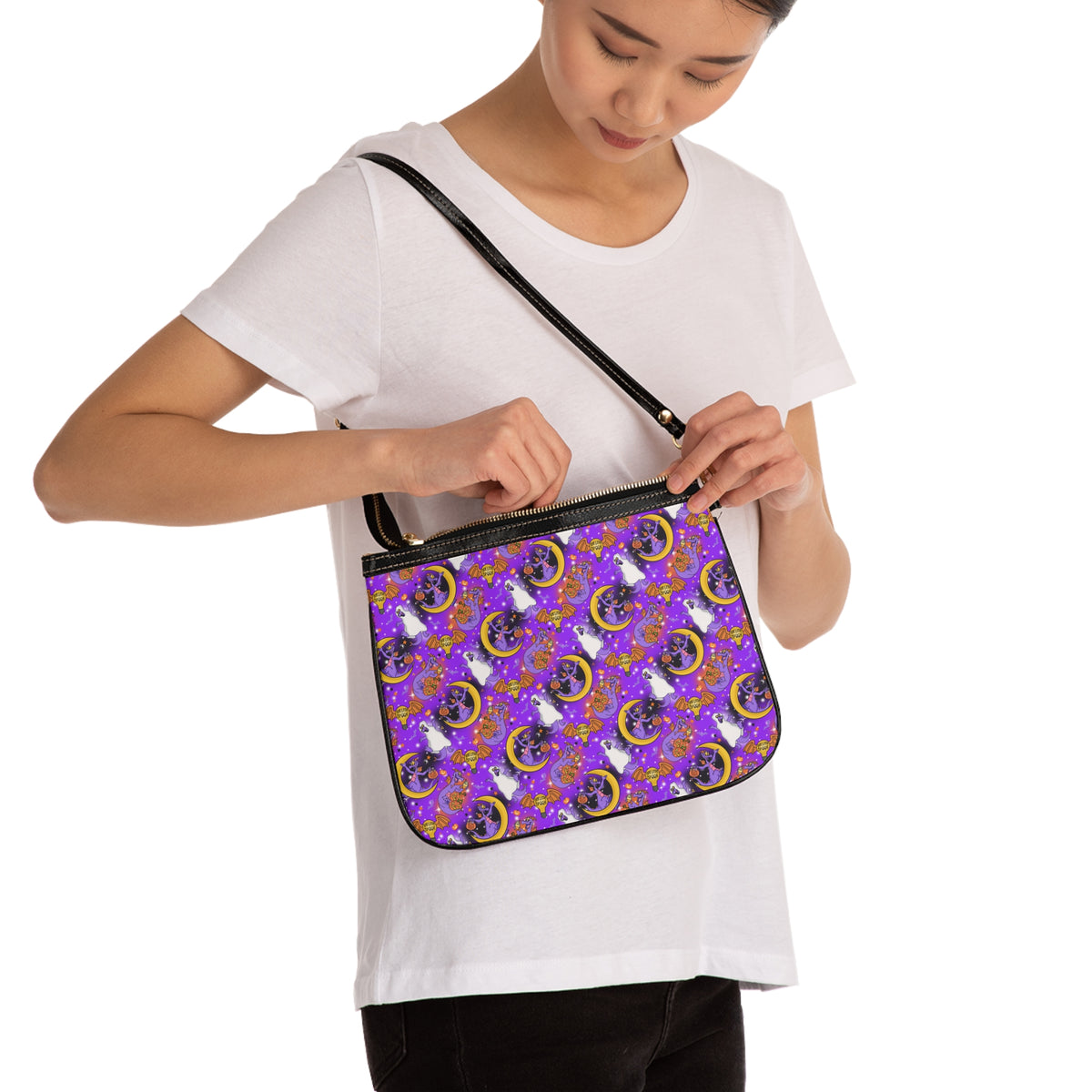 Figment on the Moon Purple Small Shoulder Bag