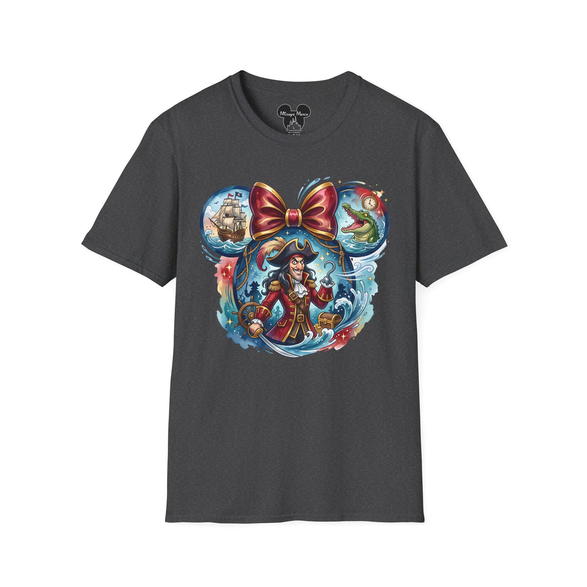 Disney Villains - Captain Hook's Neverland Vignette Unisex Graphic Tee