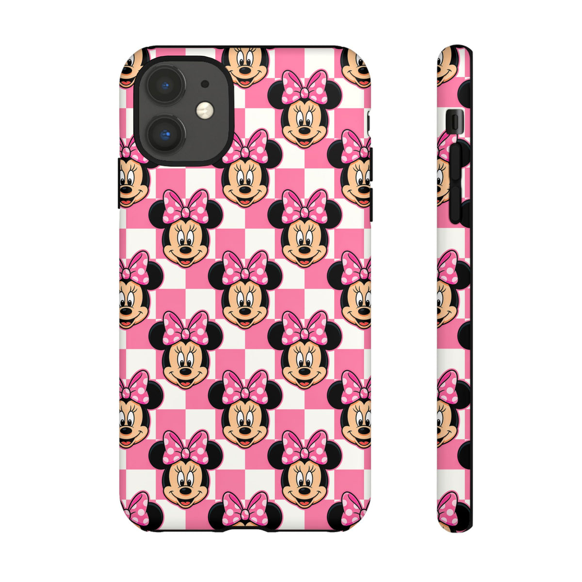 Pink Checkerboard Minnie Resort Ready Cell Phone Tech Case