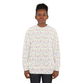 Character Autographs on White Unisex Crewneck Sweatshirt
