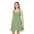 Green Checkerboard Goofy Sundress