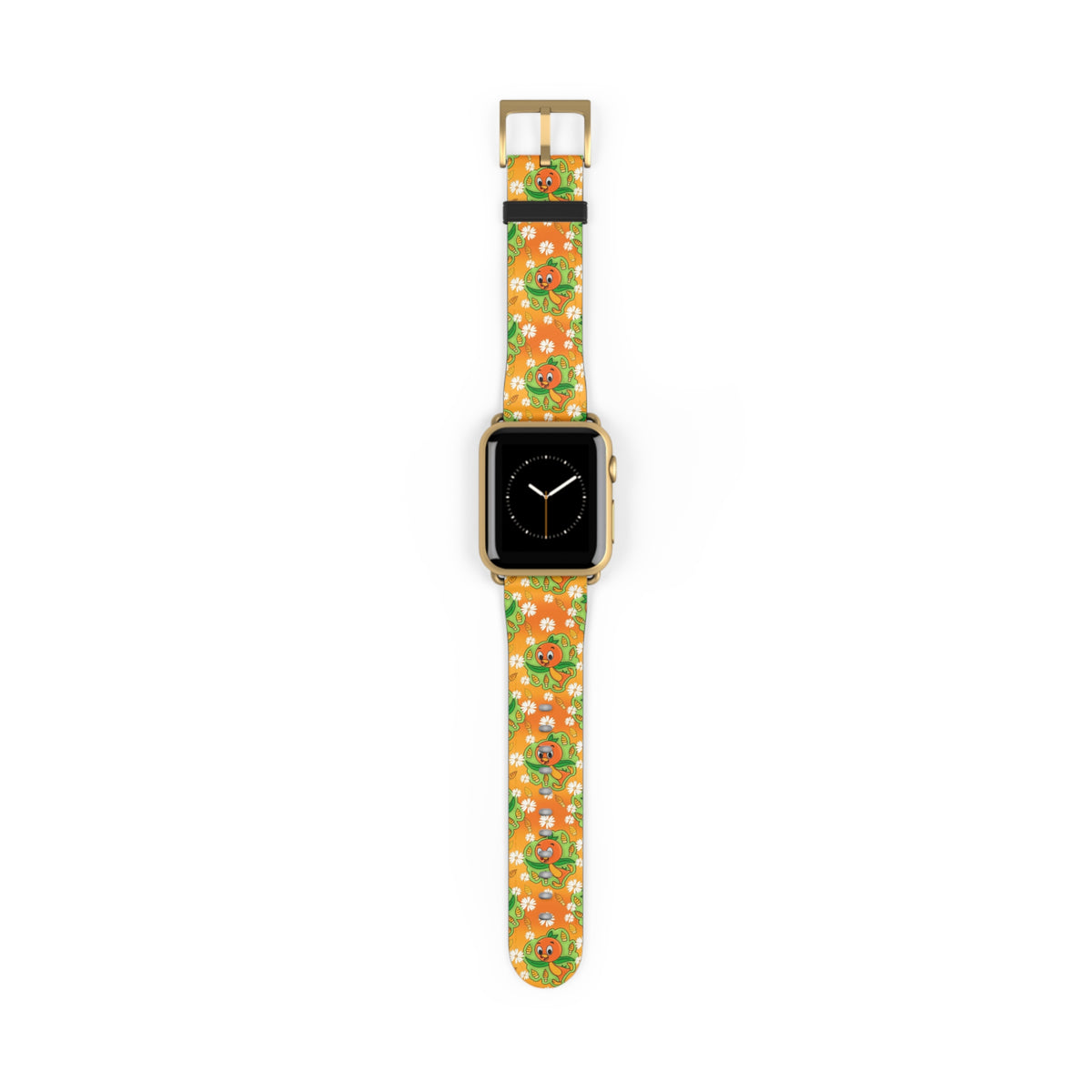 Tangerine Treat Orange Bird Whimsical Watch Band - Apple