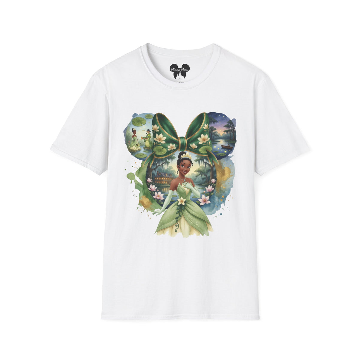Disney Princess - Tiana's Bayou Waterlily Vignette Unisex Graphic Tee
