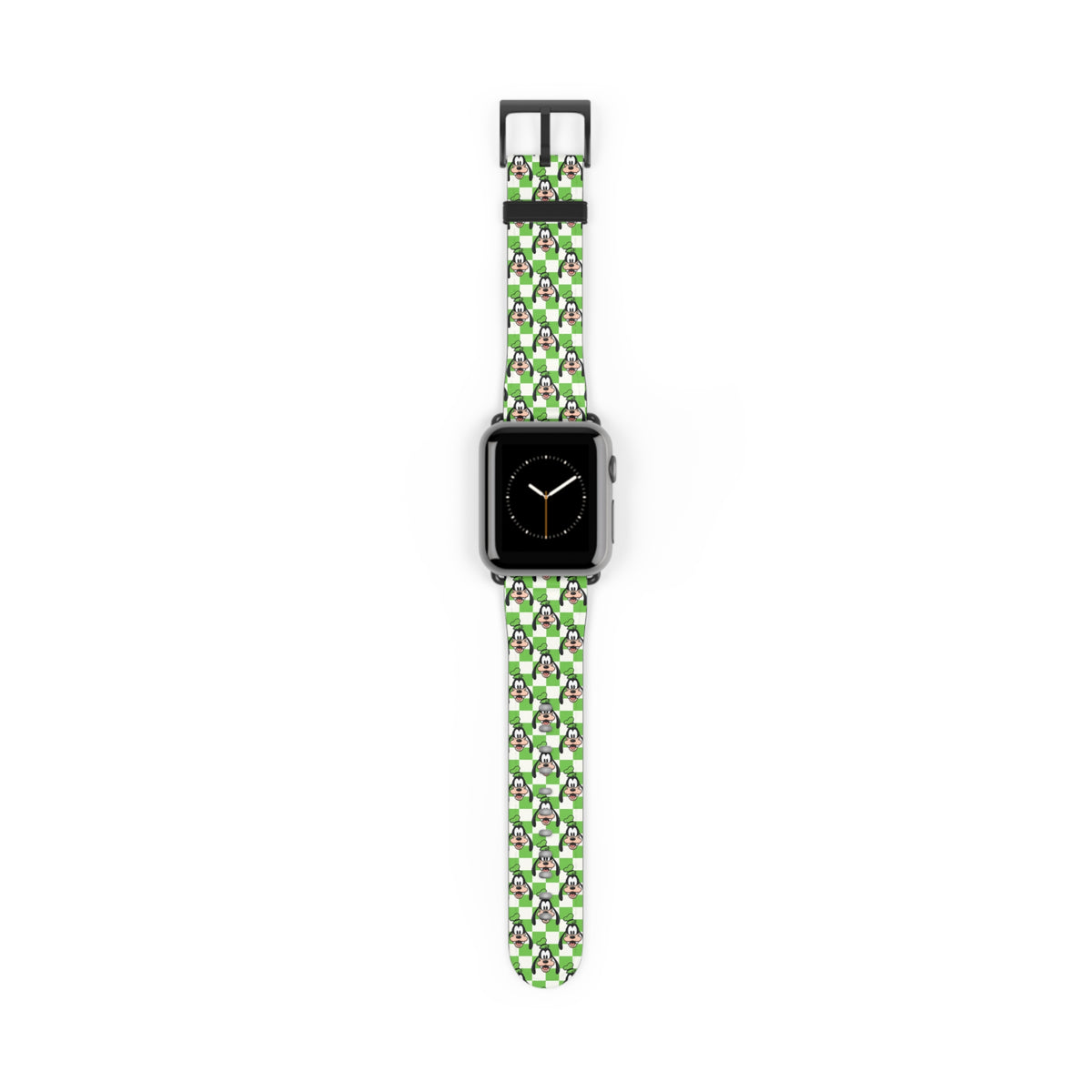 Green Checkerboard Goofy Whimsical Watch Band - Apple