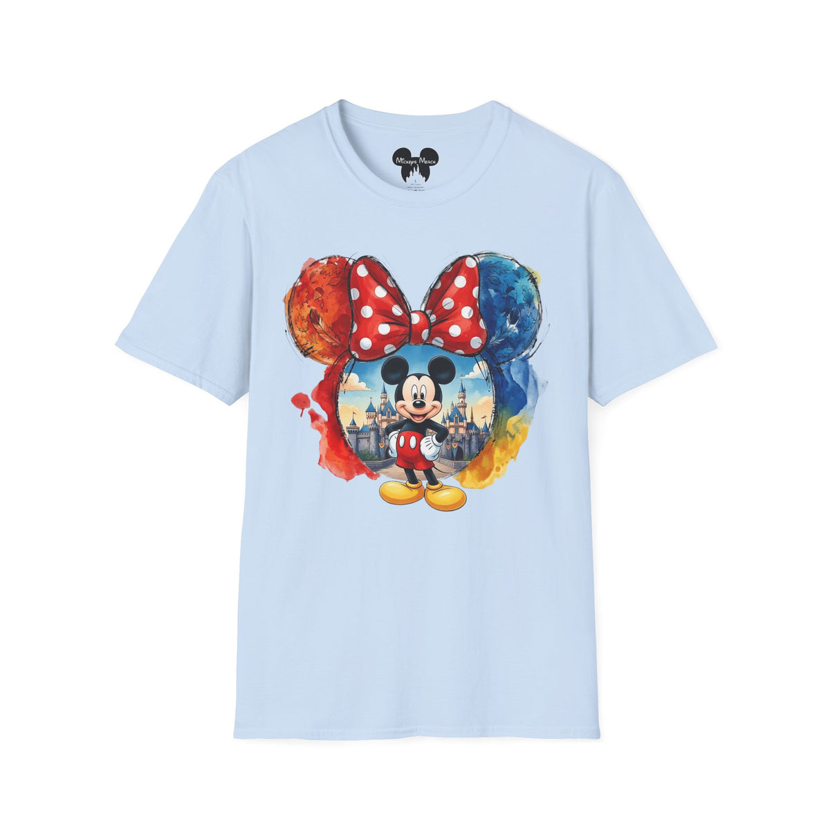 Sensational Six - Mickey's Kingdom of Dreams Watercolor Vignette Unisex Graphic Tee