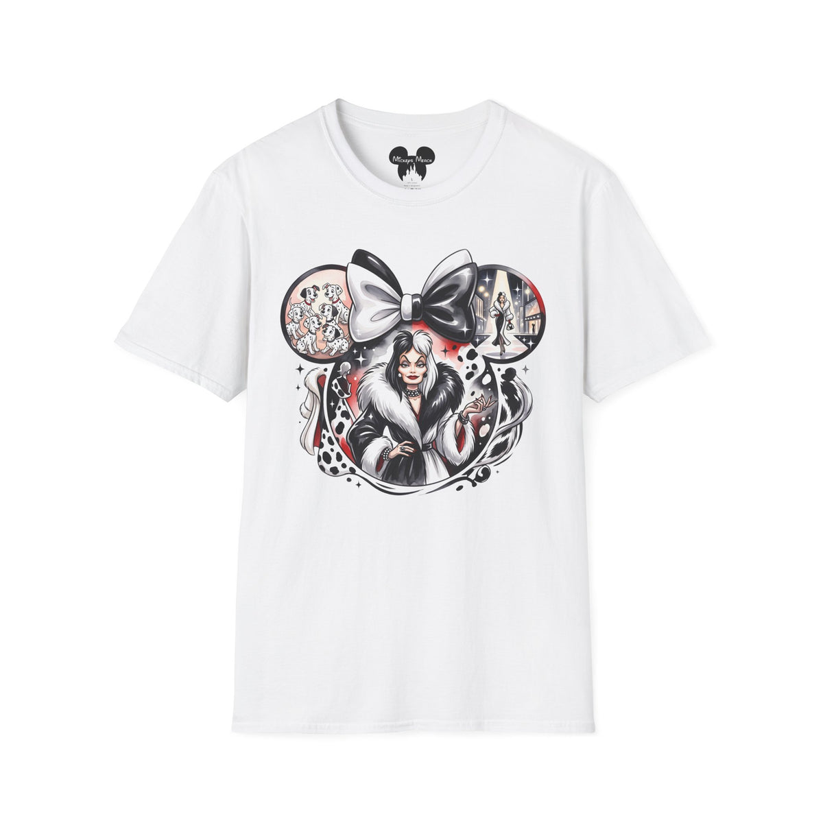 Disney Villains - Cruella's Spotted Couture Vignette Unisex Graphic Tee