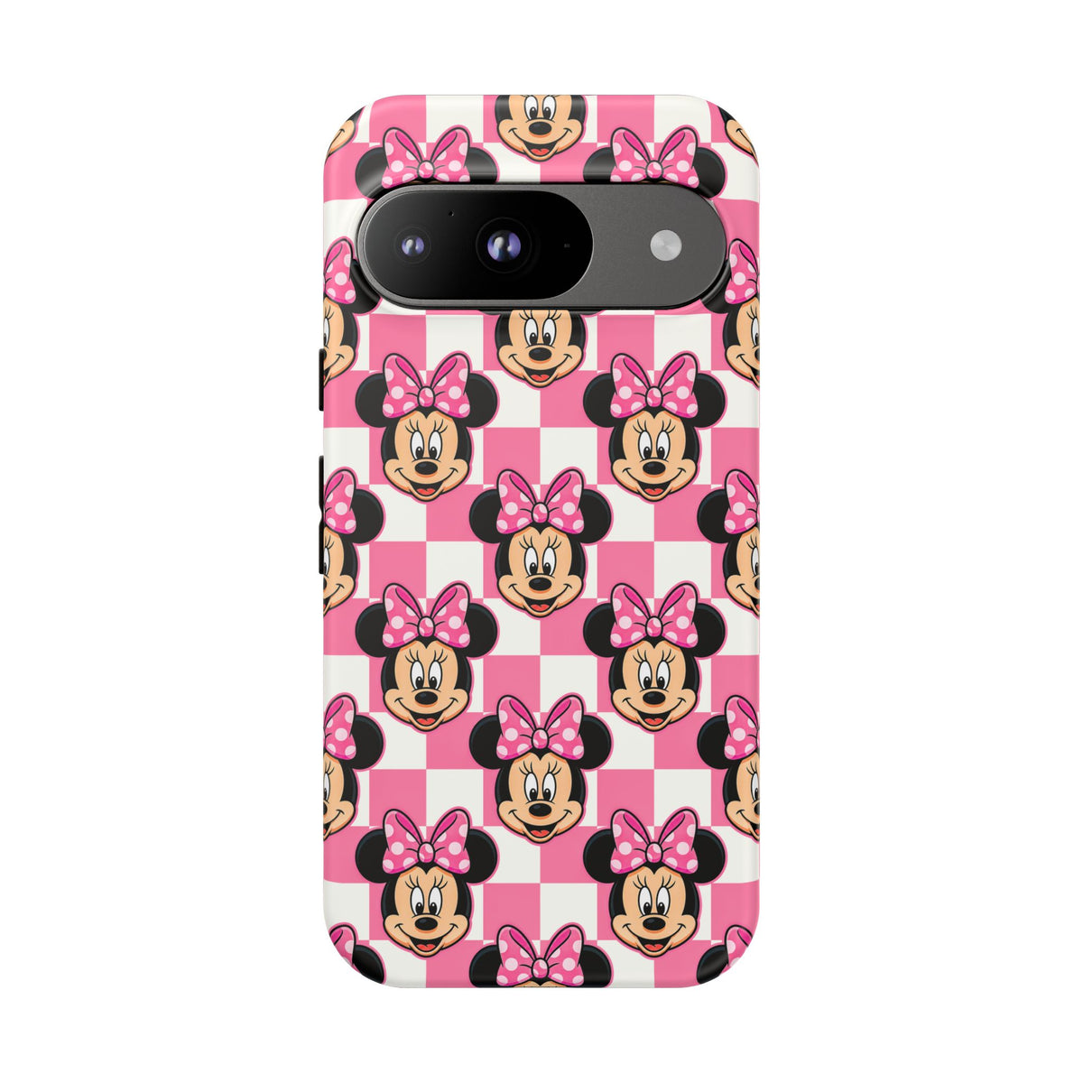 Pink Checkerboard Minnie Resort Ready Cell Phone Tech Case