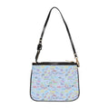Character Autographs on Blue Small Shoulder Bag