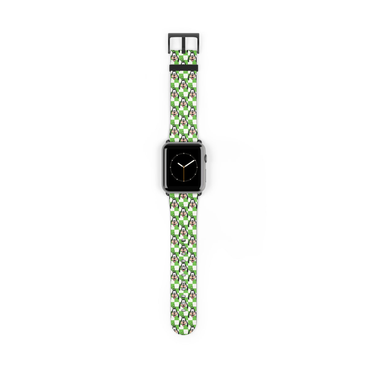 Green Checkerboard Goofy Whimsical Watch Band - Apple