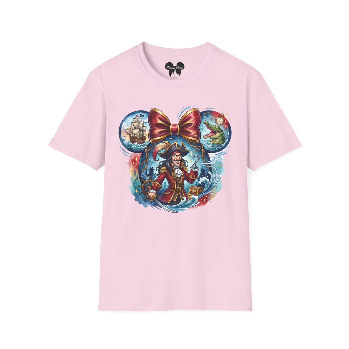 Disney Villains - Captain Hook's Neverland Vignette Unisex Graphic Tee
