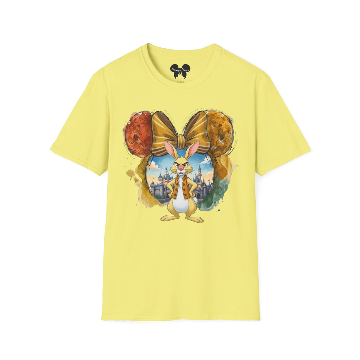 Winnie the Pooh - Rabbit's Gold Bow Vignette Unisex Graphic Tee