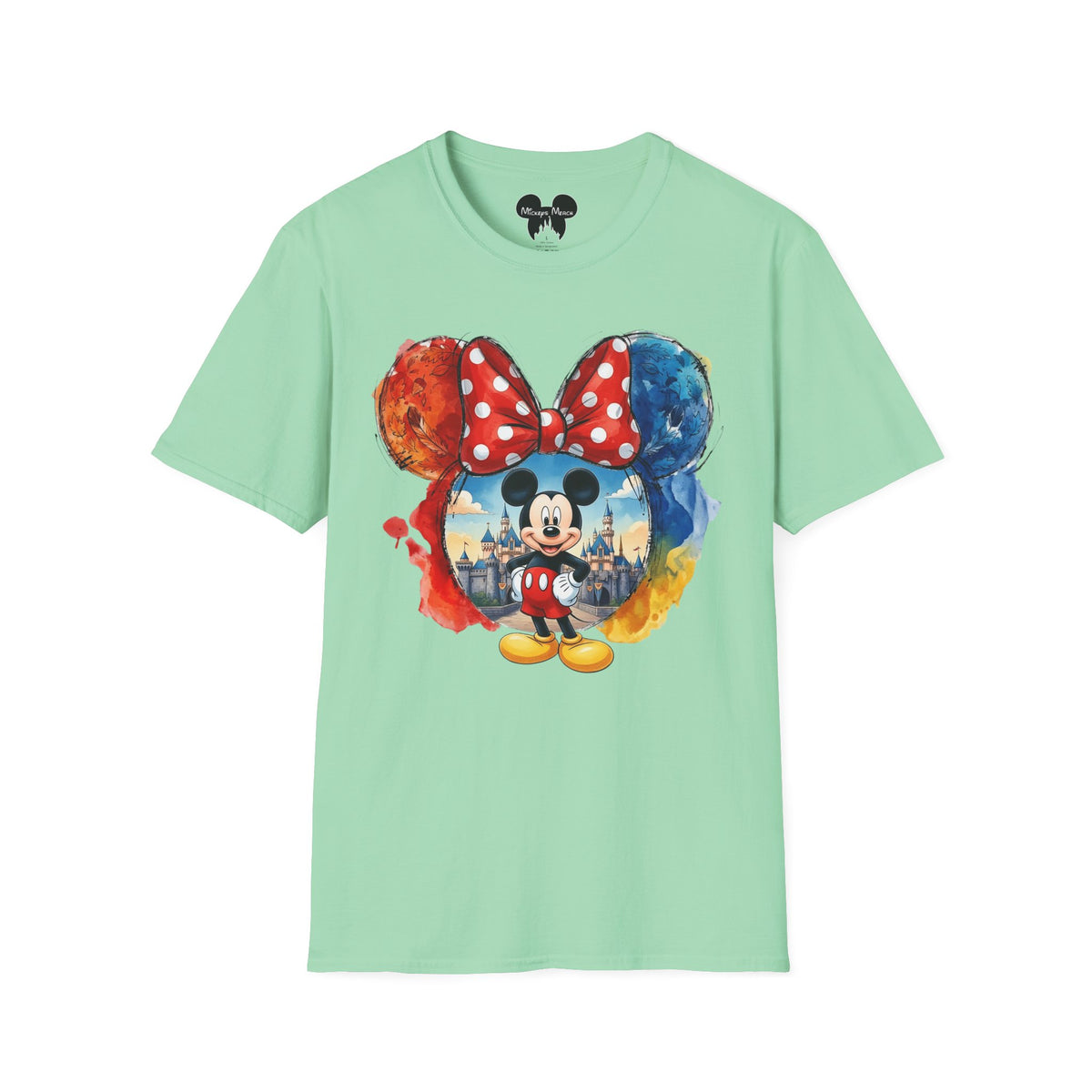 Sensational Six - Mickey's Kingdom of Dreams Watercolor Vignette Unisex Graphic Tee