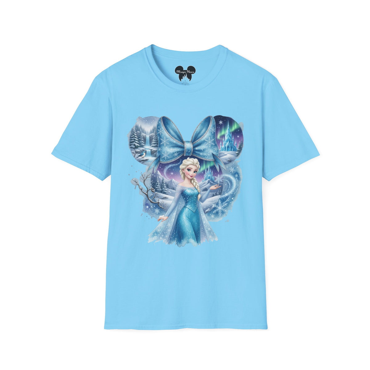 Disney Princess - Elsa's Frozen Ice Castle Vignette Unisex Graphic Tee