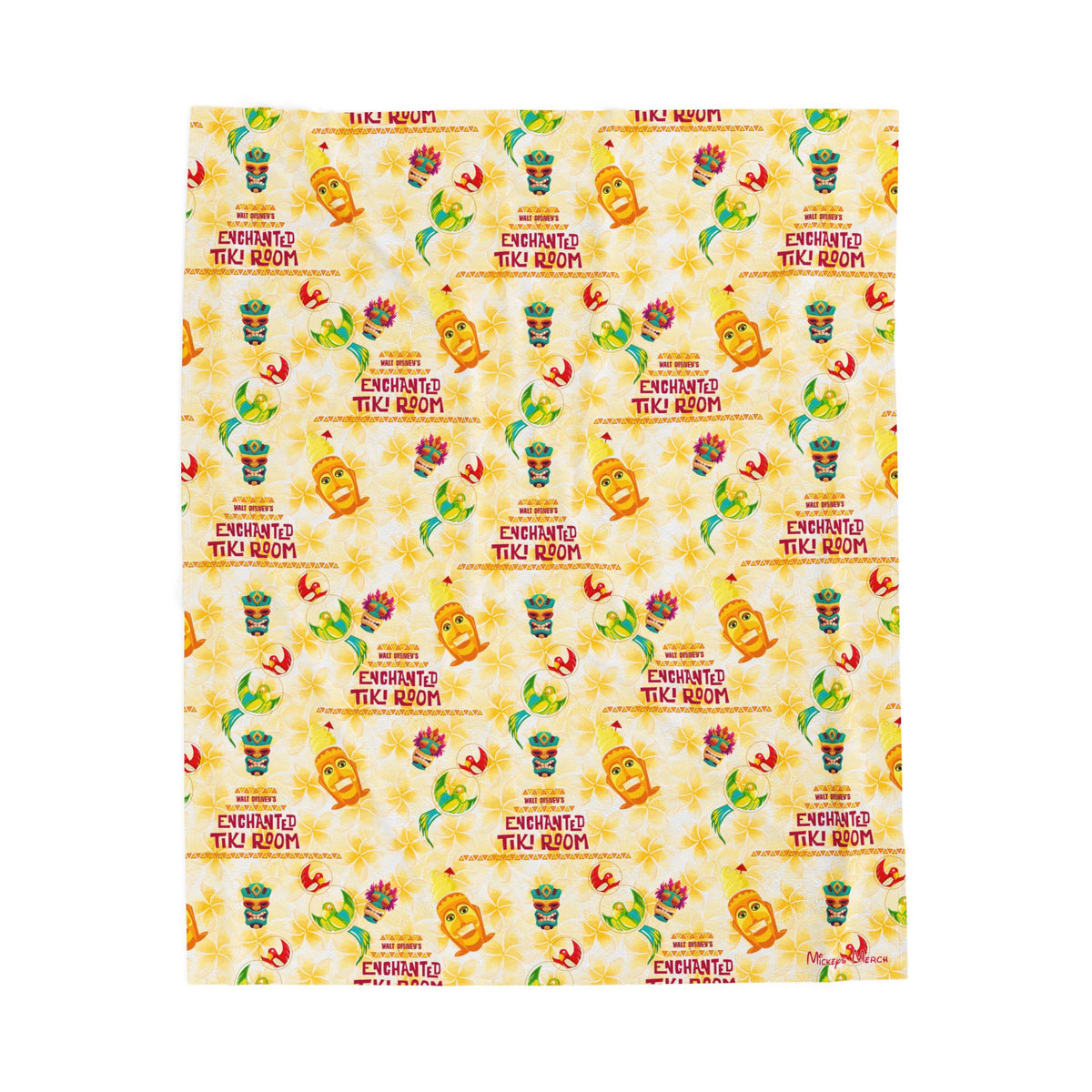 Enchanted Tiki Room Velveteen Plush Blanket