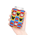 Checkerboard Mickey Hands Can Cooler Drink Koozie