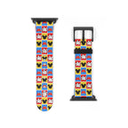 Checkerboard Mickey Hands Whimsical Watch Band - Apple