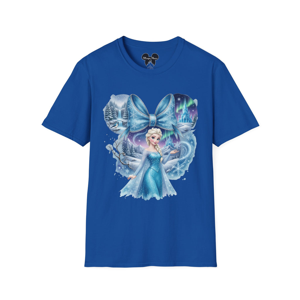 Disney Princess - Elsa's Frozen Ice Castle Vignette Unisex Graphic Tee