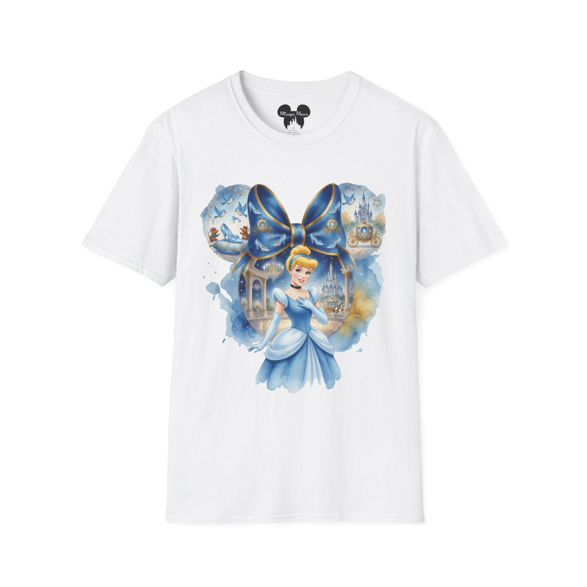 Disney Princess - Cinderella's Midnight Glass Slipper Vignette Unisex Graphic Tee