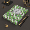 Green Checkerboard Goofy Daily Magic Matte Hardcover Journal