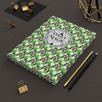 Green Checkerboard Goofy Daily Magic Matte Hardcover Journal