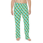Teal Checkerboard Pluto Men's Pajama Pants