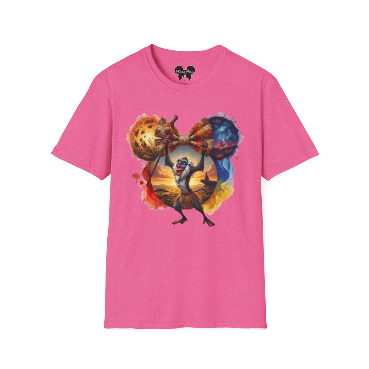 Lion King - Rafiki's Straw Savannah Vignette Unisex Graphic Tee