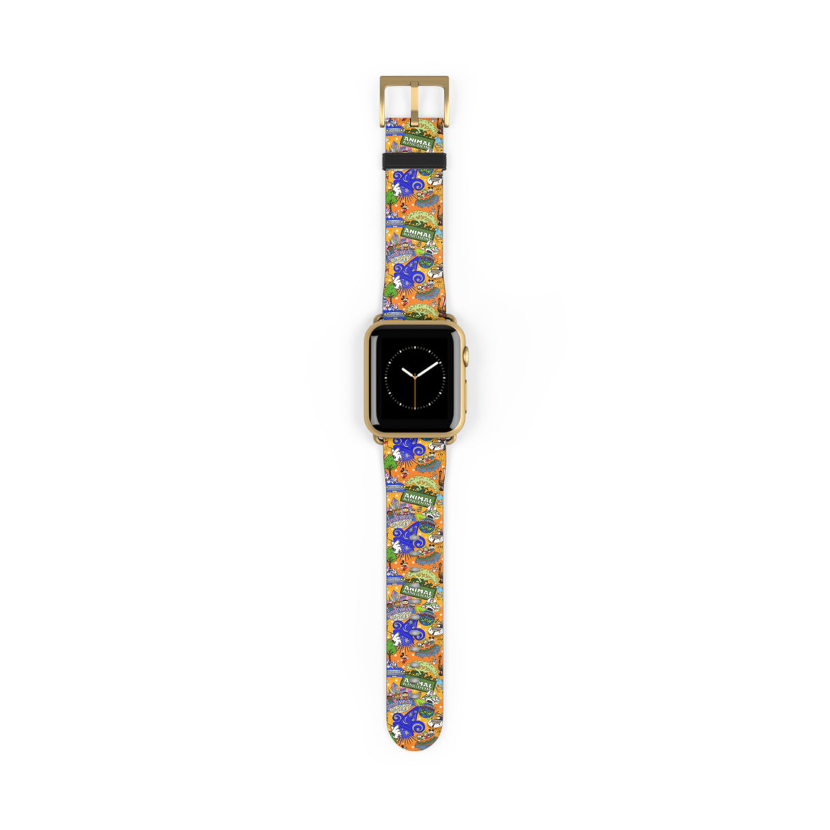 Four Parks Ride Collage Whimsical Watch Band - Apple