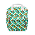 Teal Checkerboard Pluto Magic Maker Diaper Daypack