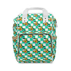 Teal Checkerboard Pluto Magic Maker Diaper Daypack