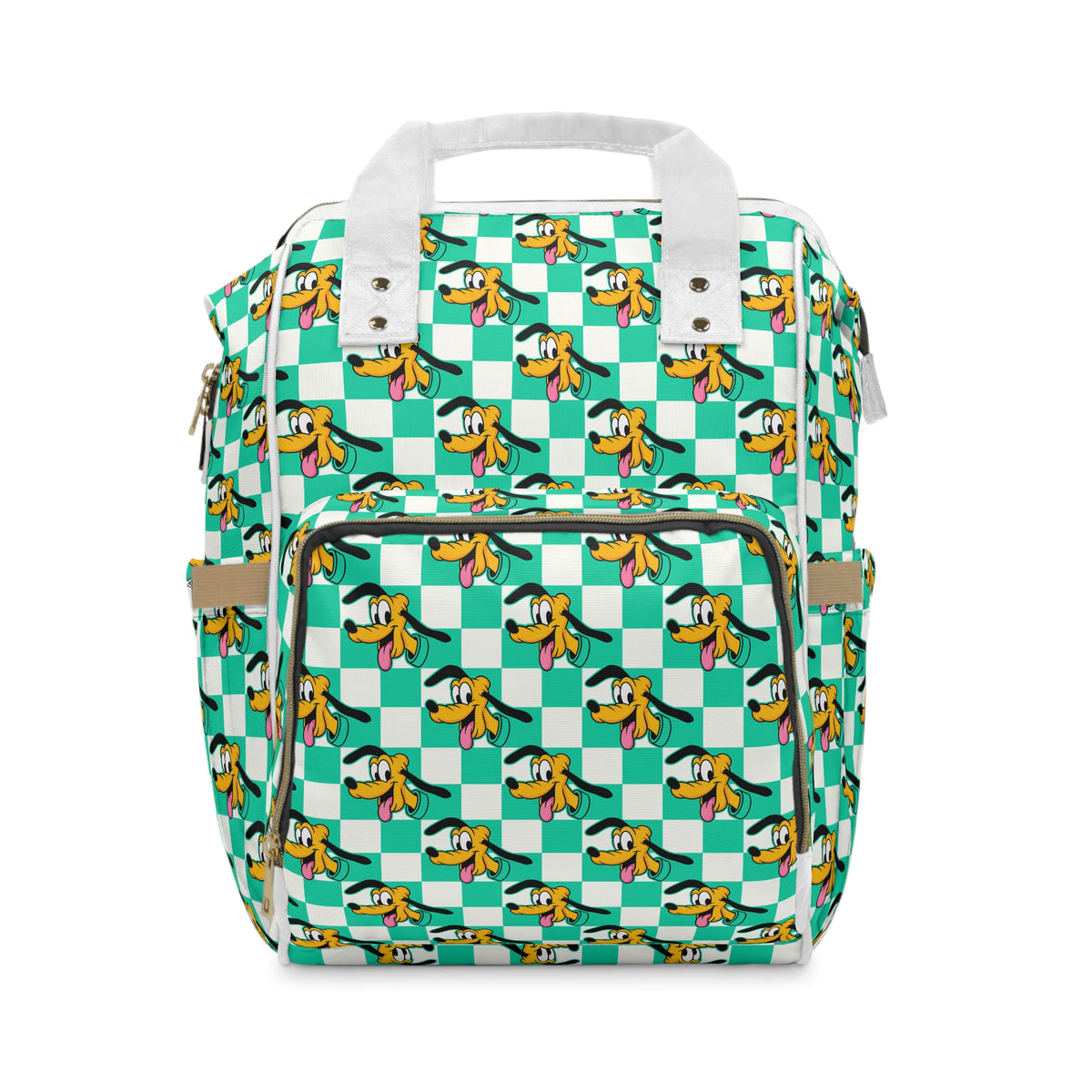 Teal Checkerboard Pluto Magic Maker Diaper Daypack