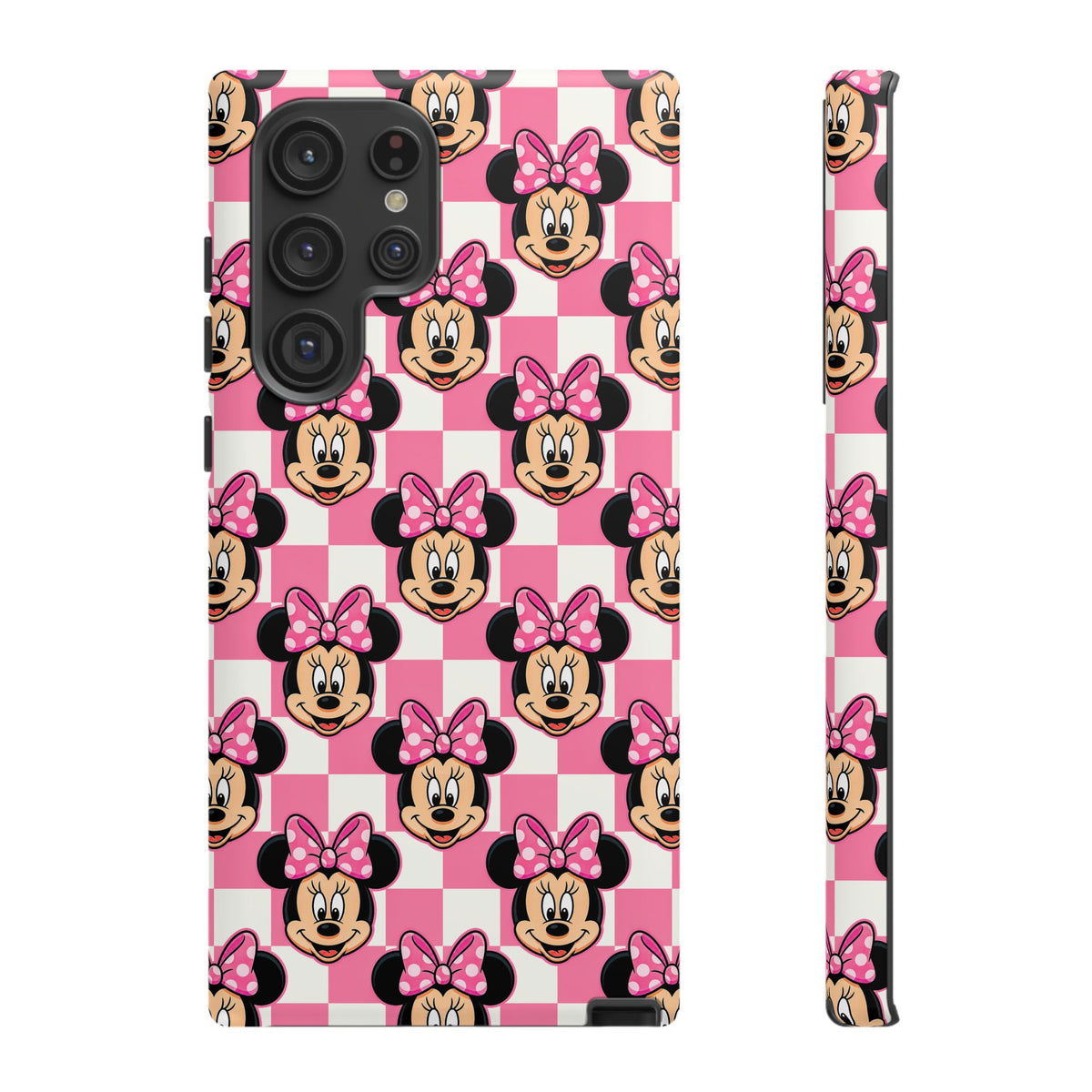 Pink Checkerboard Minnie Resort Ready Cell Phone Tech Case