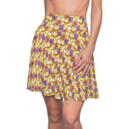 Figment on the Moon Yellow Skater Skirt