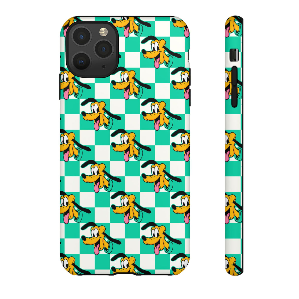 Teal Checkerboard Pluto Resort Ready Cell Phone Tech Case