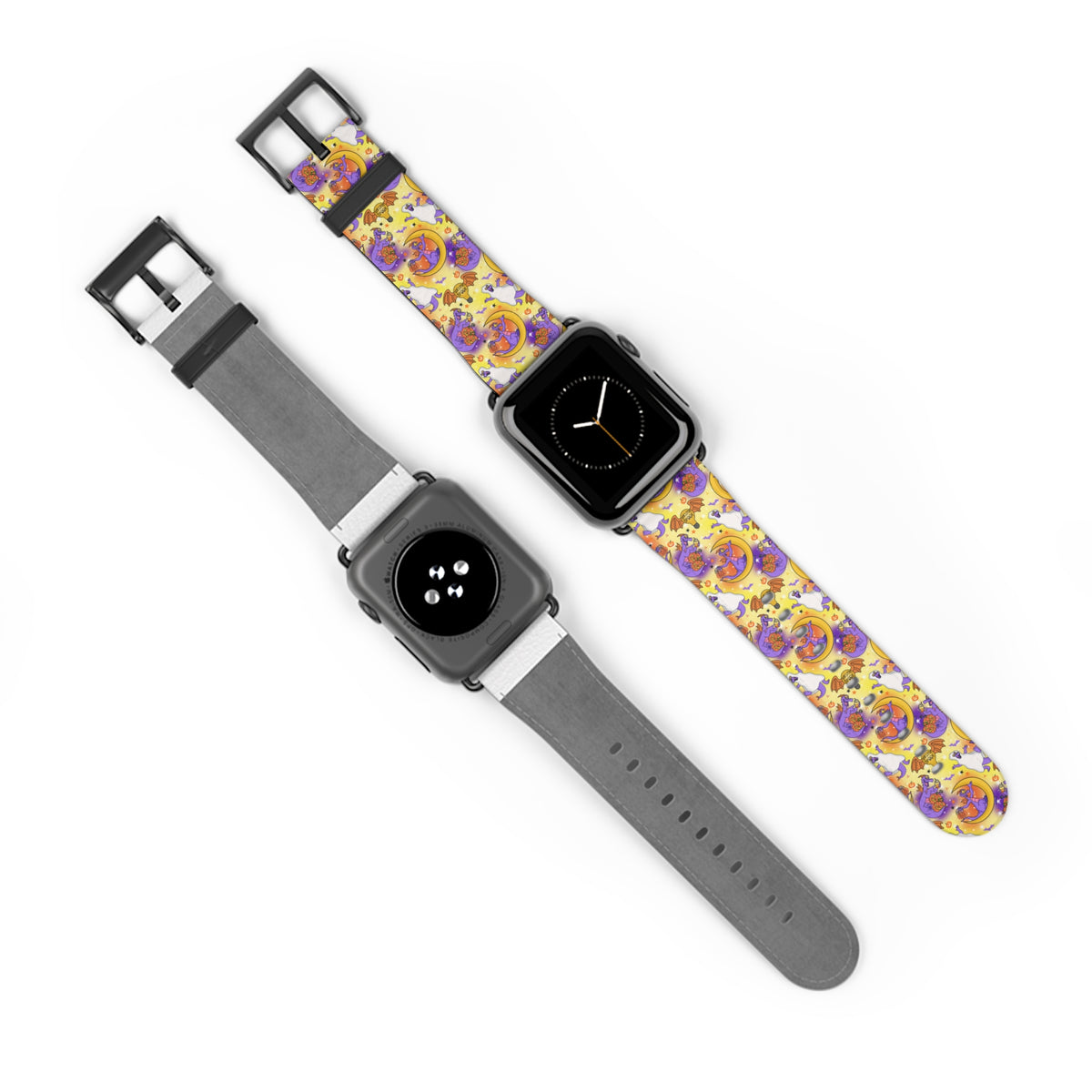 Figment on the Moon Yellow Whimsical Watch Band - Apple