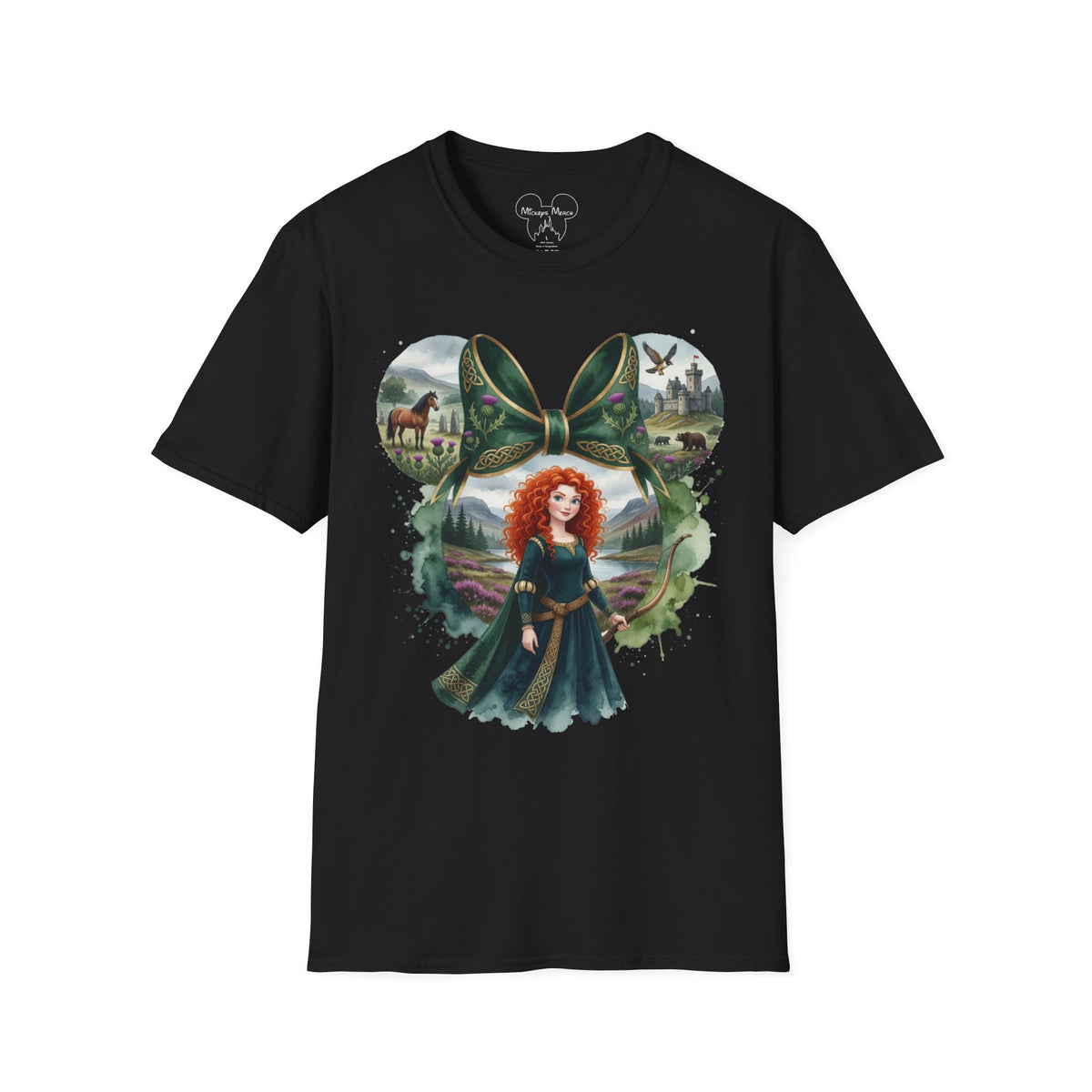 Disney Princess - Merida's Celtic Archer Vignette Unisex Graphic Tee