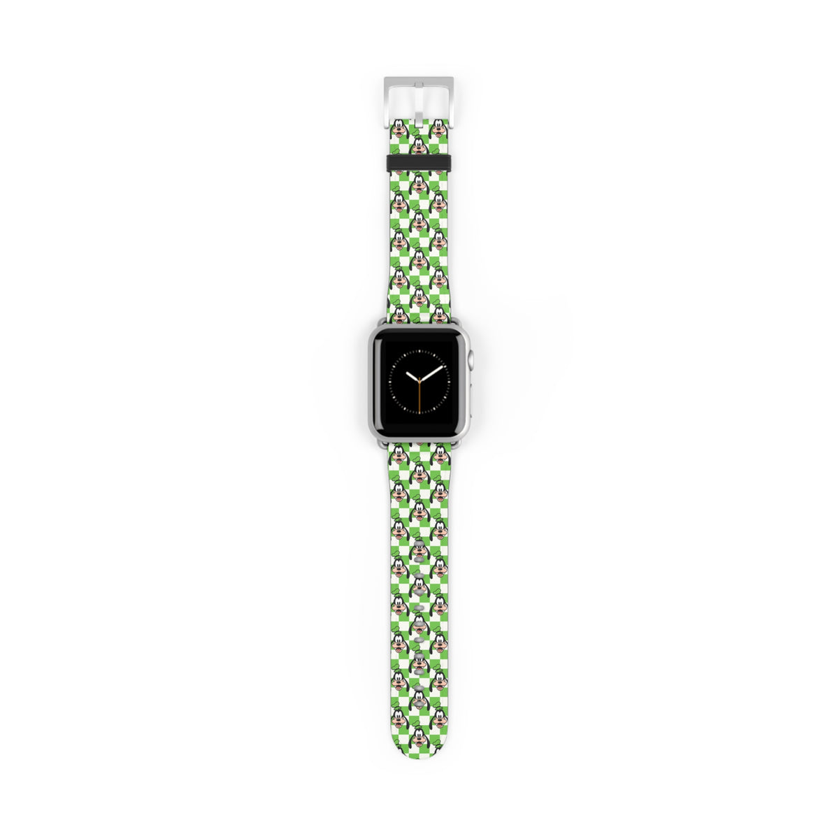 Green Checkerboard Goofy Whimsical Watch Band - Apple