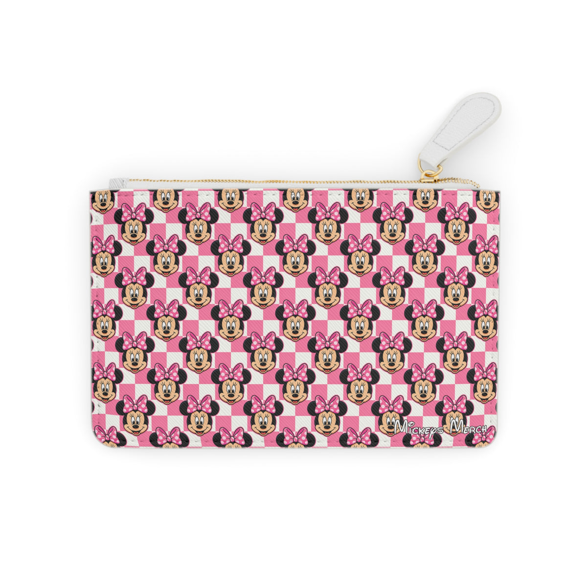 Pink Checkerboard Minnie Mini Clutch
