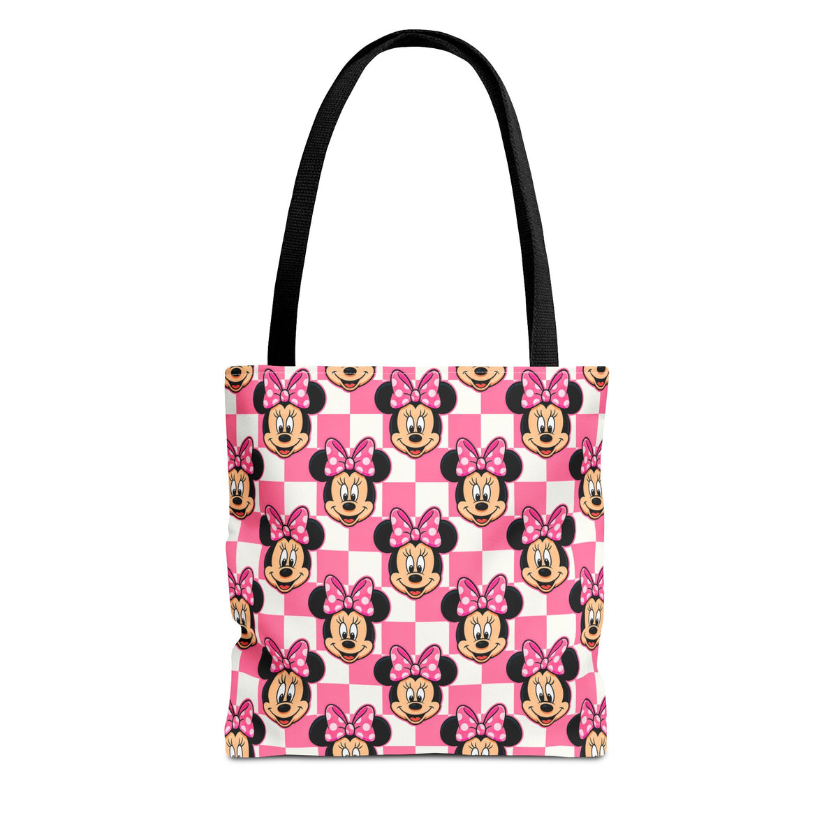 Pink Checkerboard Minnie Tote Bag