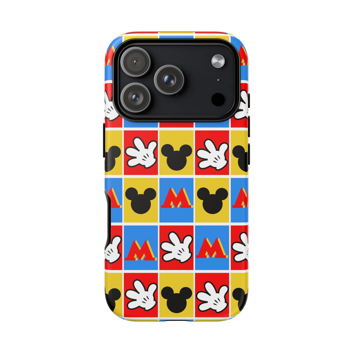 Checkerboard Mickey Hands Resort Ready Cell Phone Tech Case