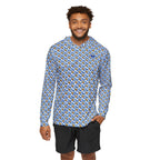 Blue Checkerboard Donald Hooded Sun Shirt