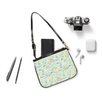 Character Autographs on Green Small Shoulder Bag