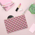 Pink Checkerboard Minnie Convertible Wristlet Clutch