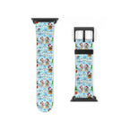 Christmas Candy Cane Wishes Whimsical Watch Band - Apple