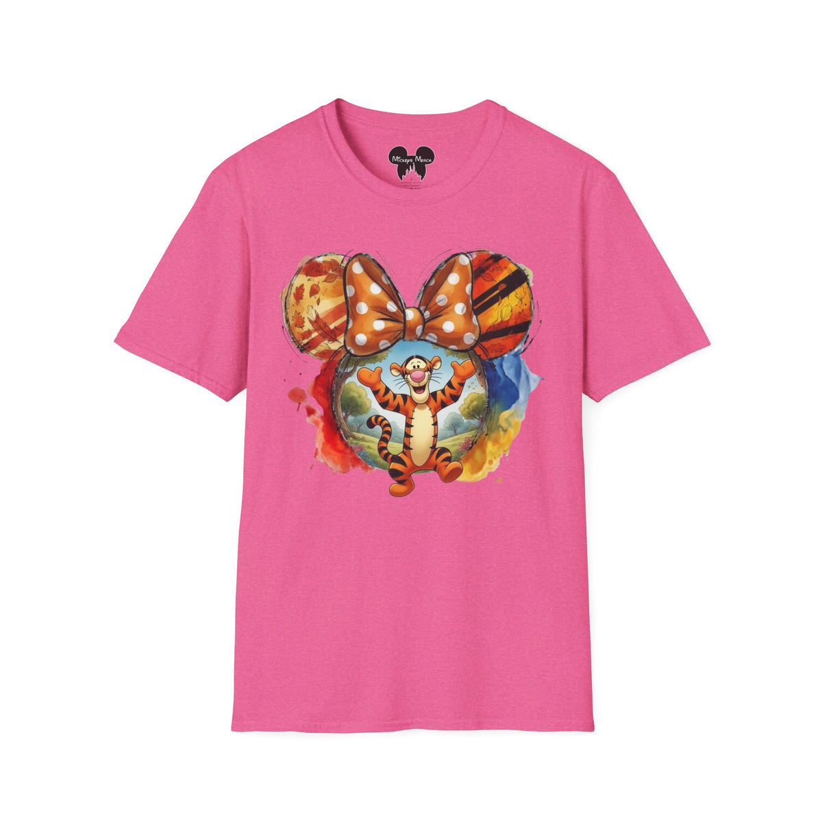 Winnie the Pooh - Tigger's Bouncy Autumn Vignette Unisex Graphic Tee
