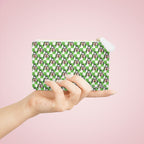 Green Checkerboard Goofy Mini Clutch