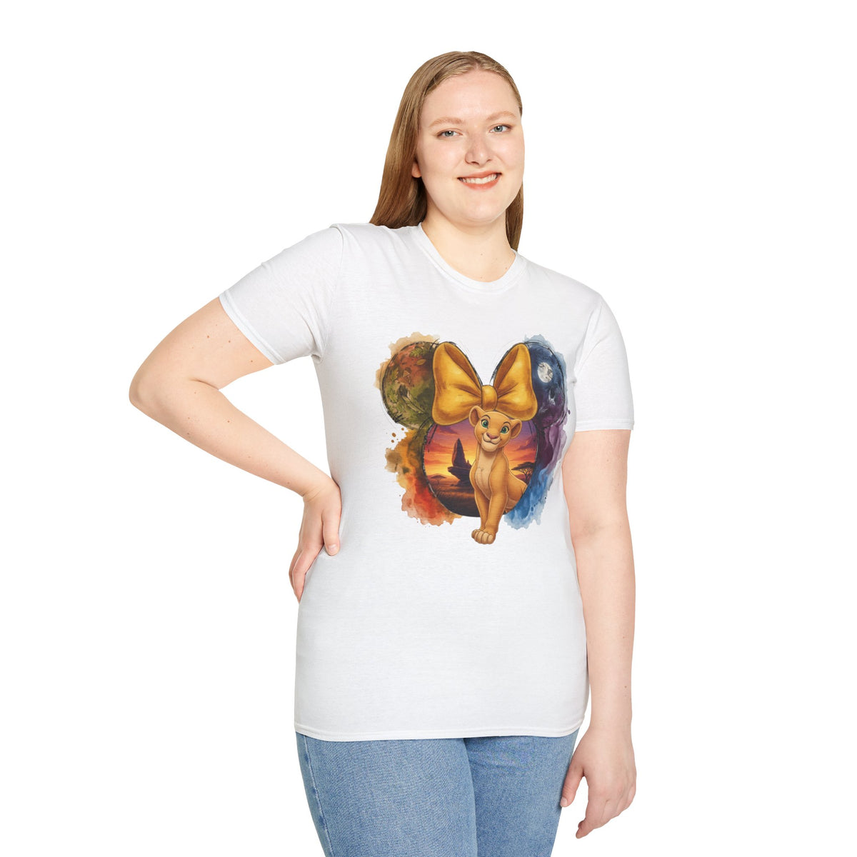 Lion King - Nala's Gold Sunset Vignette Unisex Graphic Tee