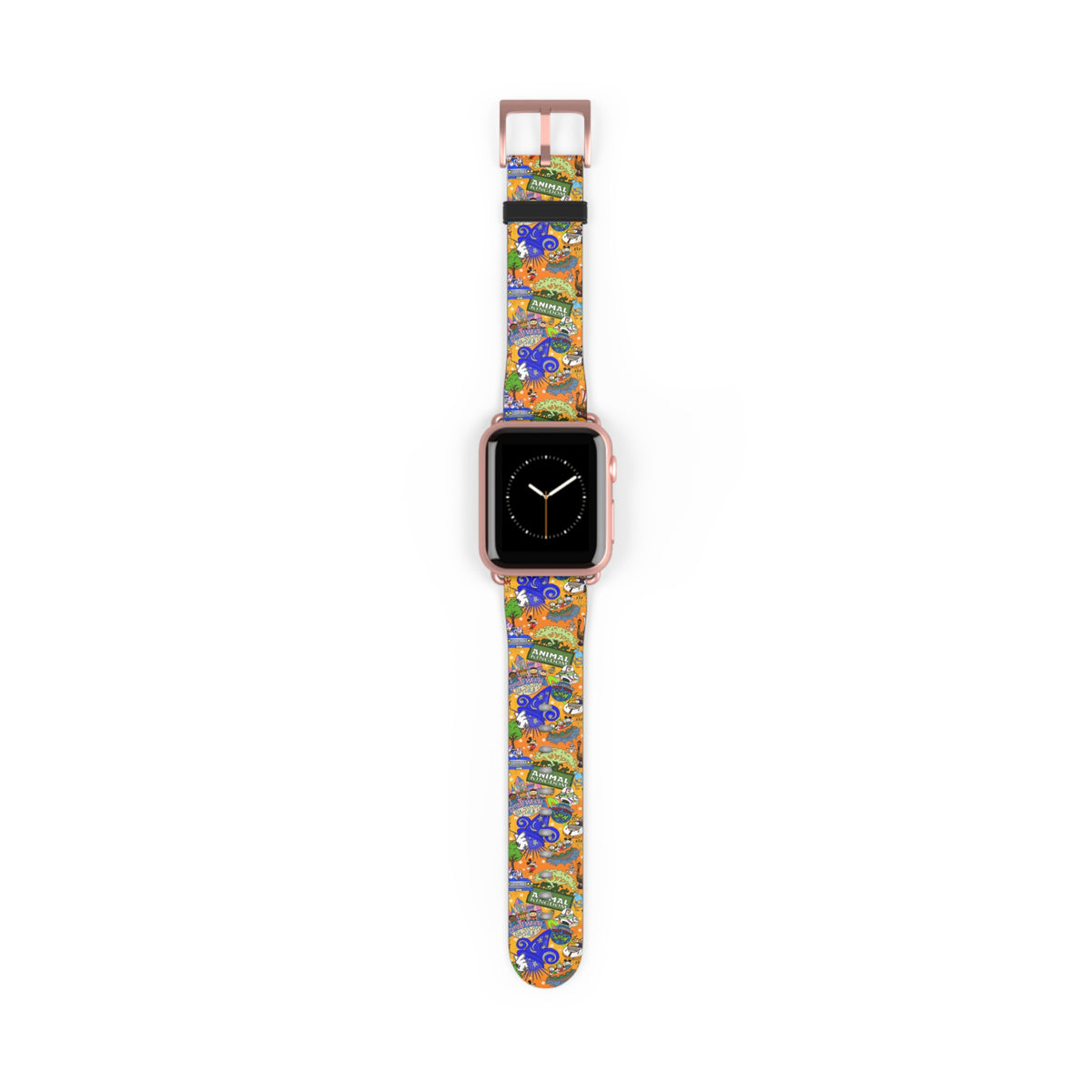 Four Parks Ride Collage Whimsical Watch Band - Apple